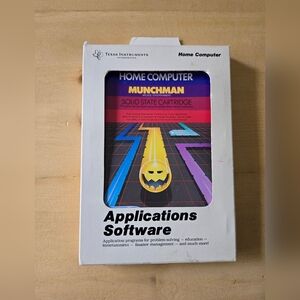 Texas Instruments TI-99/4A Munchman Game Cartridge w Box